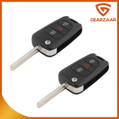 2 piezas para Kia Rio 2012-2014 2010-2013 Soul Sportage Llavero abatible Carcasa remota Foto 1 de 4