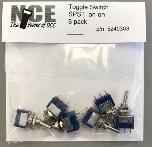 NCE #5240303 - TS6S On/On SPST Toggle Switch 6-Pack - 125V - 5A - Image 1 of 1