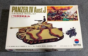 Kit Modelo Nitto Kagaku Japonés Vintage Escala 1/76 Panzer IV Ausf J (KS17) - Imagen 1 de 6