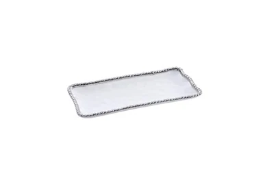 Porcelain Salerno Small Rectangular Tray, Serving Platter, Appetizer, Dessert - Image 1 of 4