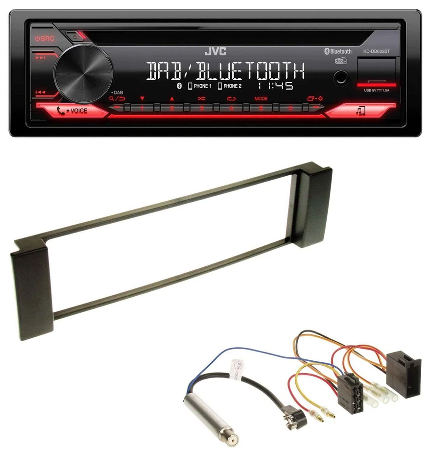 JVC CD DAB USB Bluetooth MP3 Autoradio für Audi A3 8L 00-03 A6 C5 01-05 - Bild 1 von 4