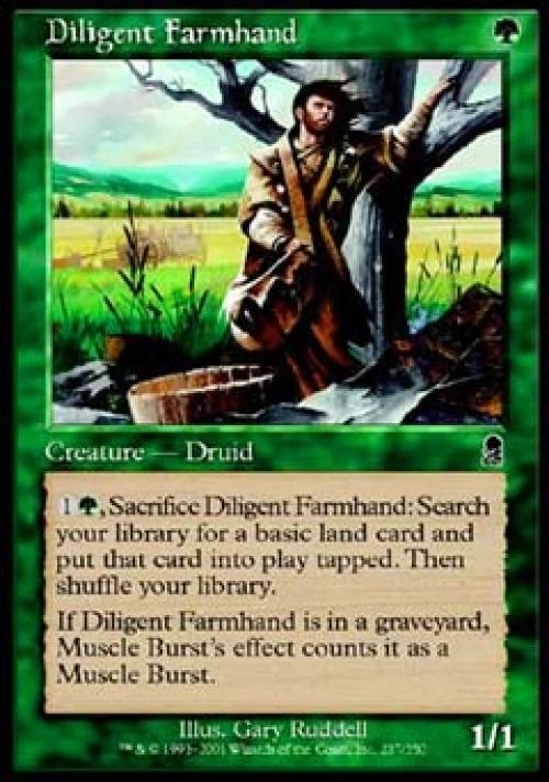 Diligent Farmhand -Foil Light Play MTG Odyssey - Image 1 of 1