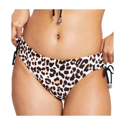 DKNY Animal Print Side Tie Beachwear Swim Bottom Separates Size XS NWT - Image 1 of 3