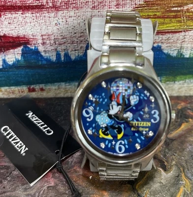 Relógio feminino Citizen Disney Dancing Mininie Mouse Eco Drive FE6106-52W - Imagem 1 de 4