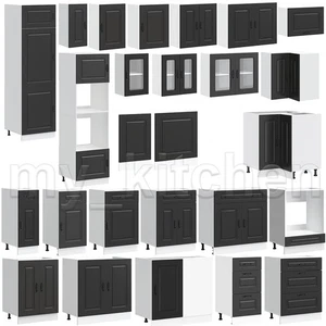 Kalmar Line - Schwarz Küchenschrank Küchenzeile Unterschrank Einbauküche Schrank - Bild 1 von 283