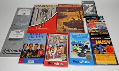 Lote De Colección De 10 Juegos Atari Commodore CIB - Disquetes Y Casetes Foto 1 de 4