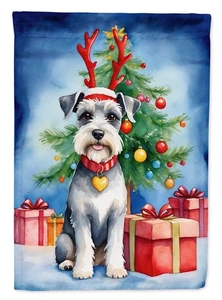 Schnauzer Christmas Reindeer Flag Garden Size DAC7860GF - Picture 1 of 3
