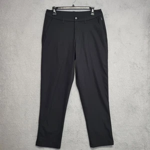 Lululemon Pants Mens 30x29 Black ABC Relaxed-Fit Trouser Warpstreme Commuter - Picture 1 of 13