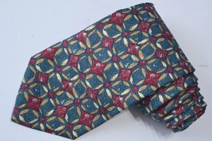 ERMENEGILDO ZEGNA BLAUE SEIDE HERREN Krawatte W: 3 3/4" VON L: 57" Made in ITALY - Bild 1 von 3