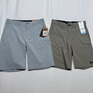 2er-Set Größe 27 Shorts Billabong & Quiksilver Herren Hybrid Stretch Freizeit neu mit Etikett - Bild 1 von 9