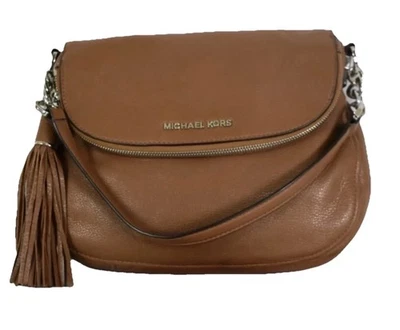 Michael Kors Bedford 2-way Convertible Cognac Crossbody Bag Tan Color  $320  - Image 1 of 4