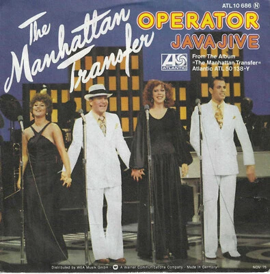 The Manhattan Transfer - Operator: mit PR-Info (7" Atlantic Single Germany 1975) - Bild 1 von 2