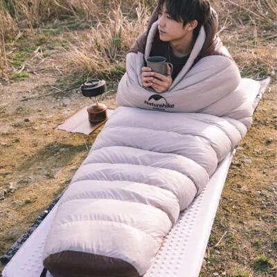 Naturehike Snowbird Camping Winter Duck Down Sleeping Bag Ultralight Warm Mummy - Image 1 of 4