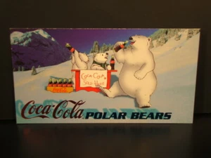 1996 - Coca~Cola, "Polar Bears" - "Widevision" - "Subset Chase Card" - PB-6. - Bild 1 von 4