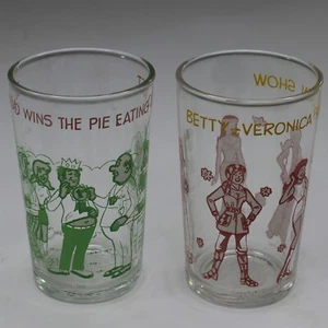 Lotto 2 bicchieri succo barattolo gelatina Welches Betty Veronica + Jughead 1971 1973 vintage - Foto 1 di 14