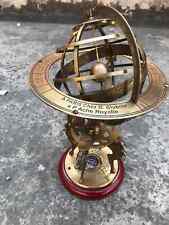 Handmade Nautical Solid Brass Large Armillary Sphere Globe With Working  Compass
