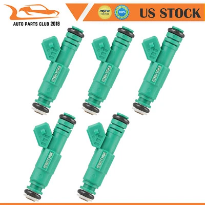 5 Fuel Injectors For Volvo S60 2003-2007 V70 2004-2007 2.5L Volvo C70 2.4L 2004 - Изображение 1 из 4