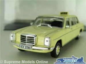 MERCEDES W123 240D TAXI MODELLAUTO FRANKFURT DEUTSCHLAND 1977 MASSSTAB LEO + HÜLLE K - Bild 1 von 4