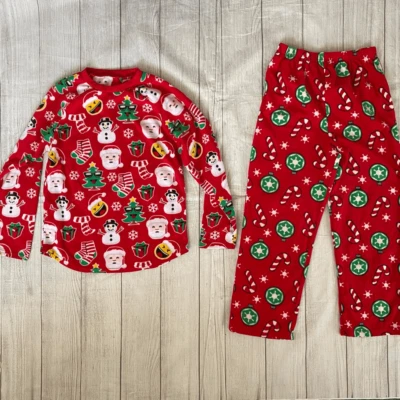 Christmas pajamas mix and match youth kids size 12 - Image 1 of 4