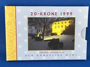 Norway - 20 Kronor 1999 UNC comm. Akershus festning - in folder - Picture 1 of 7