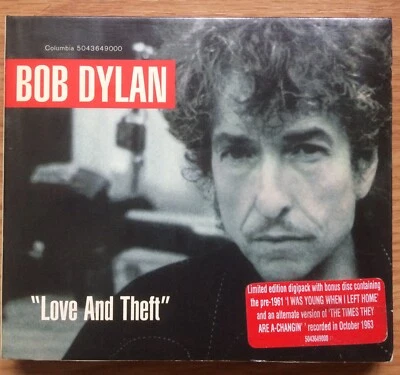 BOB DYLAN Love and Theft CD Two-Disc AUSTRALIAN Columbia 5043649000 Digipack - Image 1 of 4