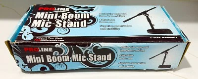 Proline Mini Boom Mic Stand GREAT Condition Heavy & Sturdy - Use with microphone - Image 1 of 2