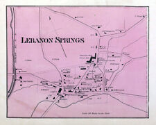 1873 Map of Lebanon Springs Columbia County New York