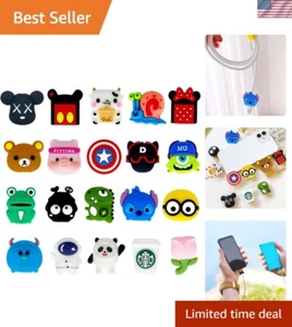 Colorful Cartoon USB-C Charger Protectors - 20 Pack for Enhanced Cable Life - Photo 1 sur 7