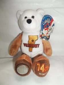 Ty Vermont State Limited Treasures Coin Bear NWT - Picture 1 of 1