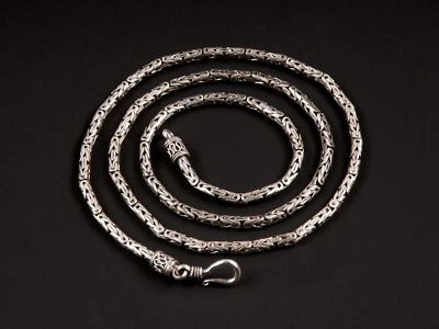 Königskette Panzerkette Sterling Silber Kette Halskette Choker Armband Herren - Bild 1 von 4