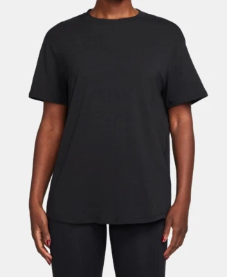 Nike One Relaxed Women's Black Dri-FIT Short-Sleeve Top (FN2814-010) Siz S/M/XXL - Image 1 of 4