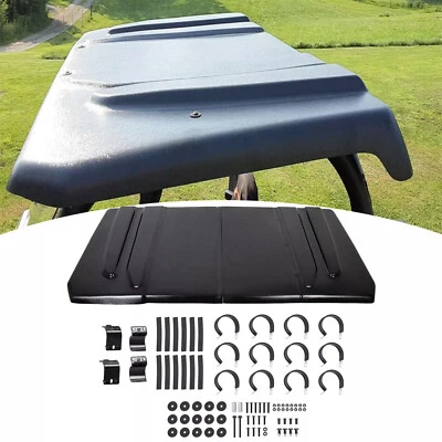 Polyethylene Hard Top Roof Fit Yamaha Rhino 450 660 700 UTV Black Plastic - Image 1 of 4