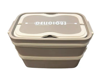 All-in-1 Bento Lunch Box Adult - with Utensils - White （chopsticks, Spoon)  Warm - Image 1 of 4