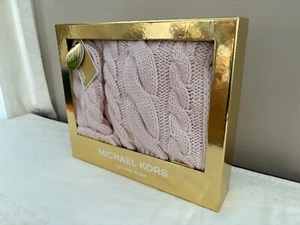 Neu mit Etikett Michael Kors Set Rouge Rosa gemütliche Strickmütze und Schal Einheitsgröße $ 100 - Bild 1 von 5