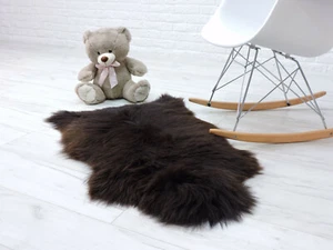 ECHTES BRITISCHES SCHAFFELL TEPPICH FLÄCHENTEPPICH SHAG RUG WEICH LAMMFELL TEPPICH STUHLBEZUG 87 - Bild 1 von 5