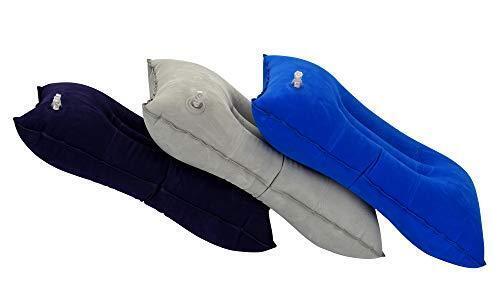 Aircee 3 Pieces Inflatable Travel Pillow for Camping, Home Office Sleeping, Head