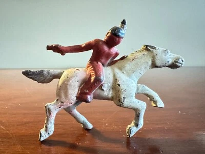 Pistola de disparo vintage G51 11/1M nativa americana índio escoteiro ferro cinza traseiro - Imagem 1 de 4