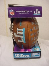 Wilson Nfl Super Bowl Minnesota Lii 52 Throwback Composite Football Eagles Pats