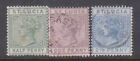 (F203-21) 1897 St Lucia mix of 3stamps QVIC 1/2d, 1d &2 1/2d (U) 