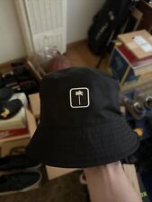 Palm Angels Logo Black Bucket Hat One Size OS