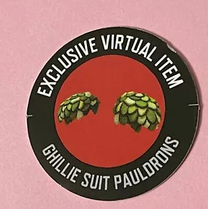 Roblox Army Special Forces GHILLIE SUIT PAULDRONS Series 10 Code Fast E Delivery - Picture 1 of 1