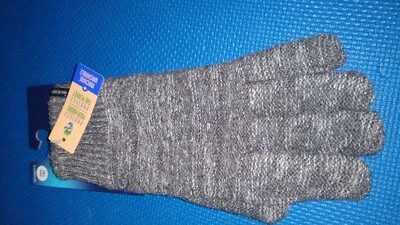 Guantes de punto isotoneros forrados de lana negros + marfil para mujer talla 1 grises nuevos Foto 1 de 4