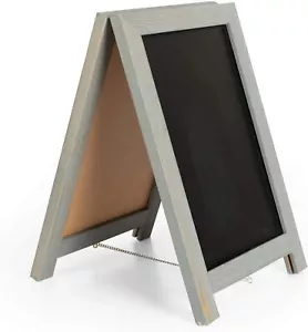 Decorative Magnetic Chalkboard - Rustic Table Top Easel Sign Rustic10”x14” - Picture 1 of 11