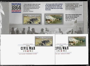 THE CIVIL WAR 1864 KEEPSAKE US #4910-11 FOREVER STAMP SHEET +2 DCP 1ST DAY COVER - Picture 1 of 7