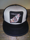New Lonewolf Patch Wolf Howling Patch & Trucker Hat Set: Vintage Puffy Hat Style