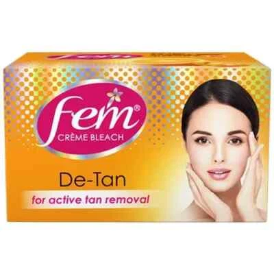 2 Natural Fem De-Tan Fairness Creme Bleach Glow Skin  Radiance Complexion 30g - Image 1 of 4