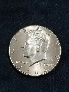 2006 P President Kennedy Half Dollar Fifty Cent Coin Money U.S. Mint Roll Coins - Bild 1 von 3