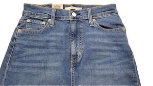 LEVI's Skirt Women's W26 Denim Whiskers Faded Blue - Picture 1 of 5