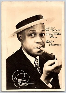 Fotografía firmada por Eddie Anderson Saludos Rochester - Imagen 1 de 2