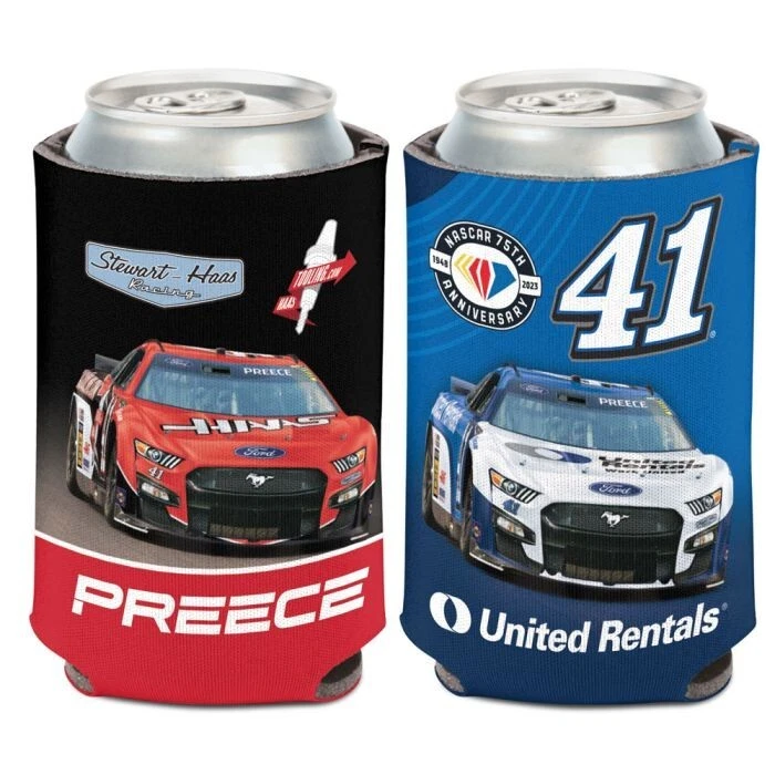 Ryan Preece 2023 Wincraft #41 Haas/United Rentals 12oz Can Coolie - Image 1 of 1